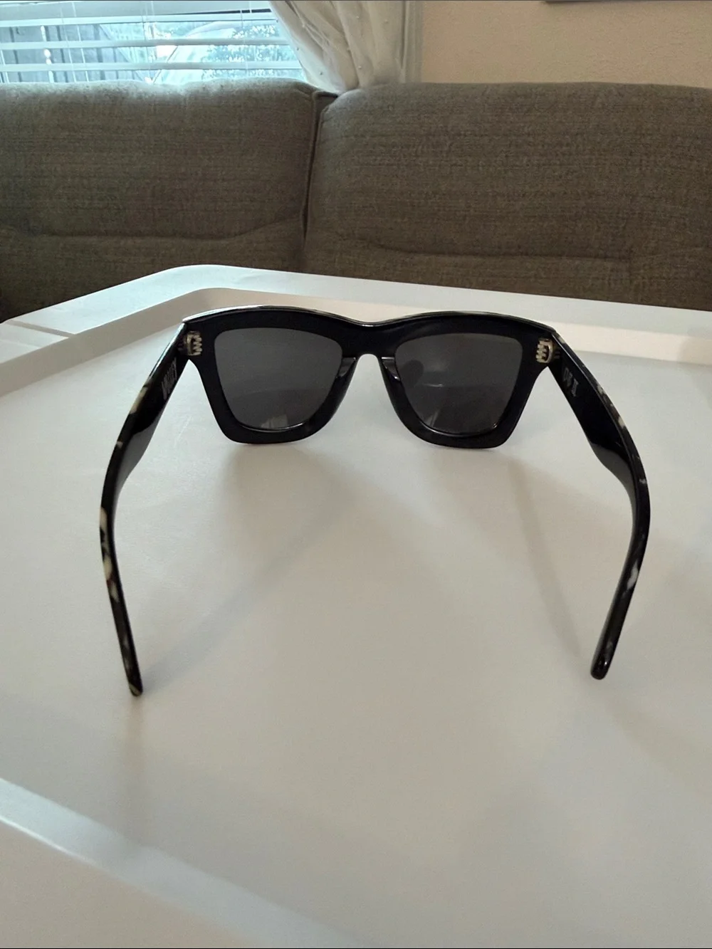 Valley Eyewear Black and White Tort Frame Sunglasses
